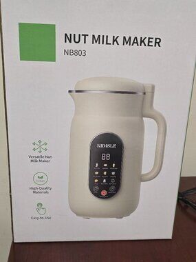 NIB KIDISLE 10-in-1 Nut Milk Maker Machine 51oz